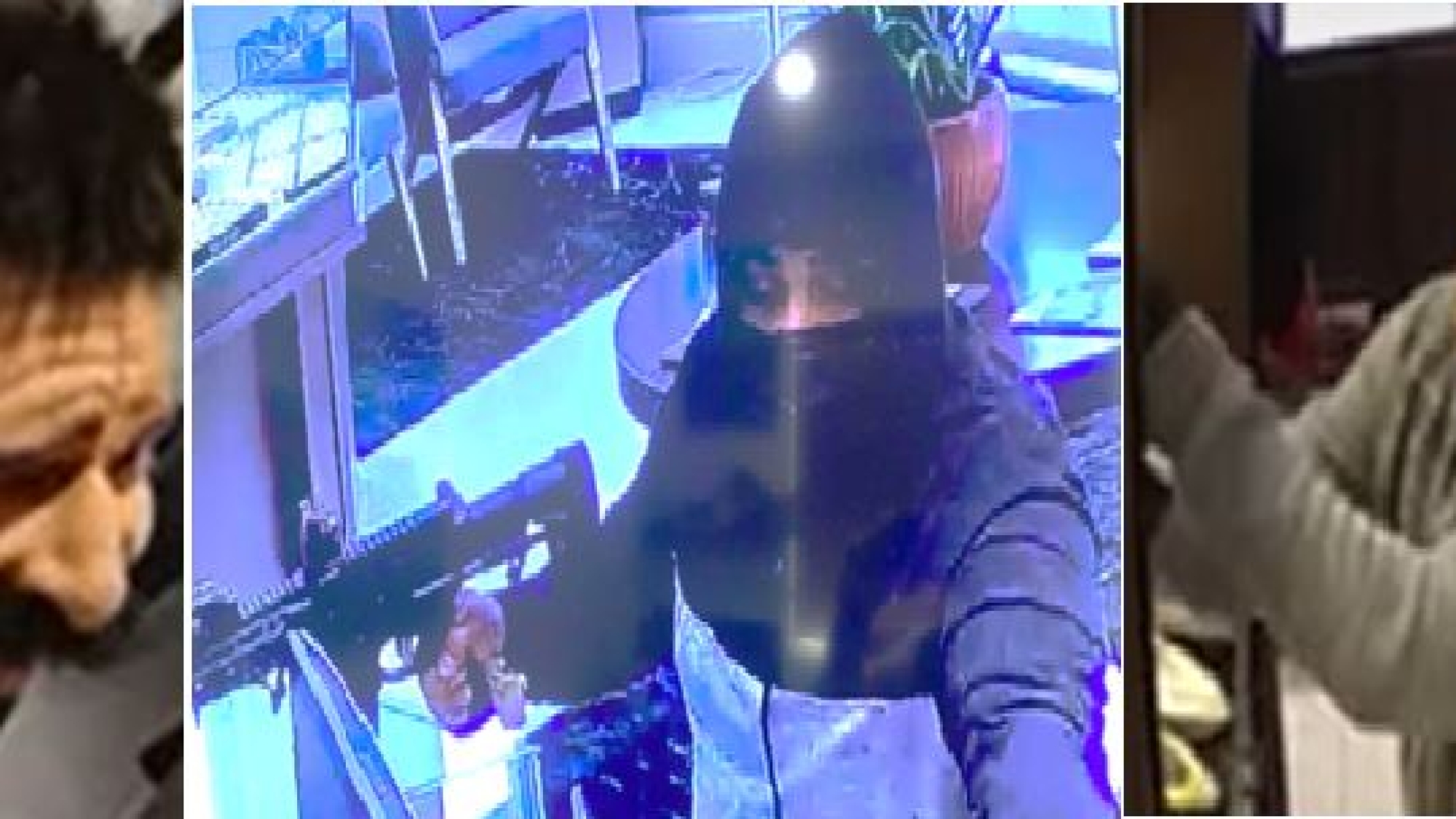 Image of three masked robbers