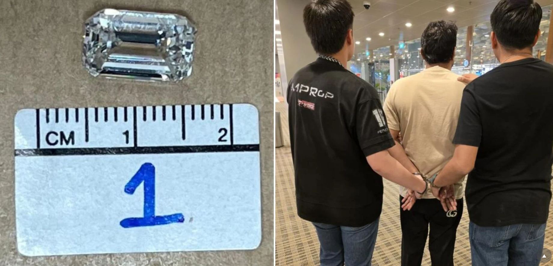 Singapore – 2 men arrested after allegedly stealing diamond worth $235K from jewelry store in Chinatown